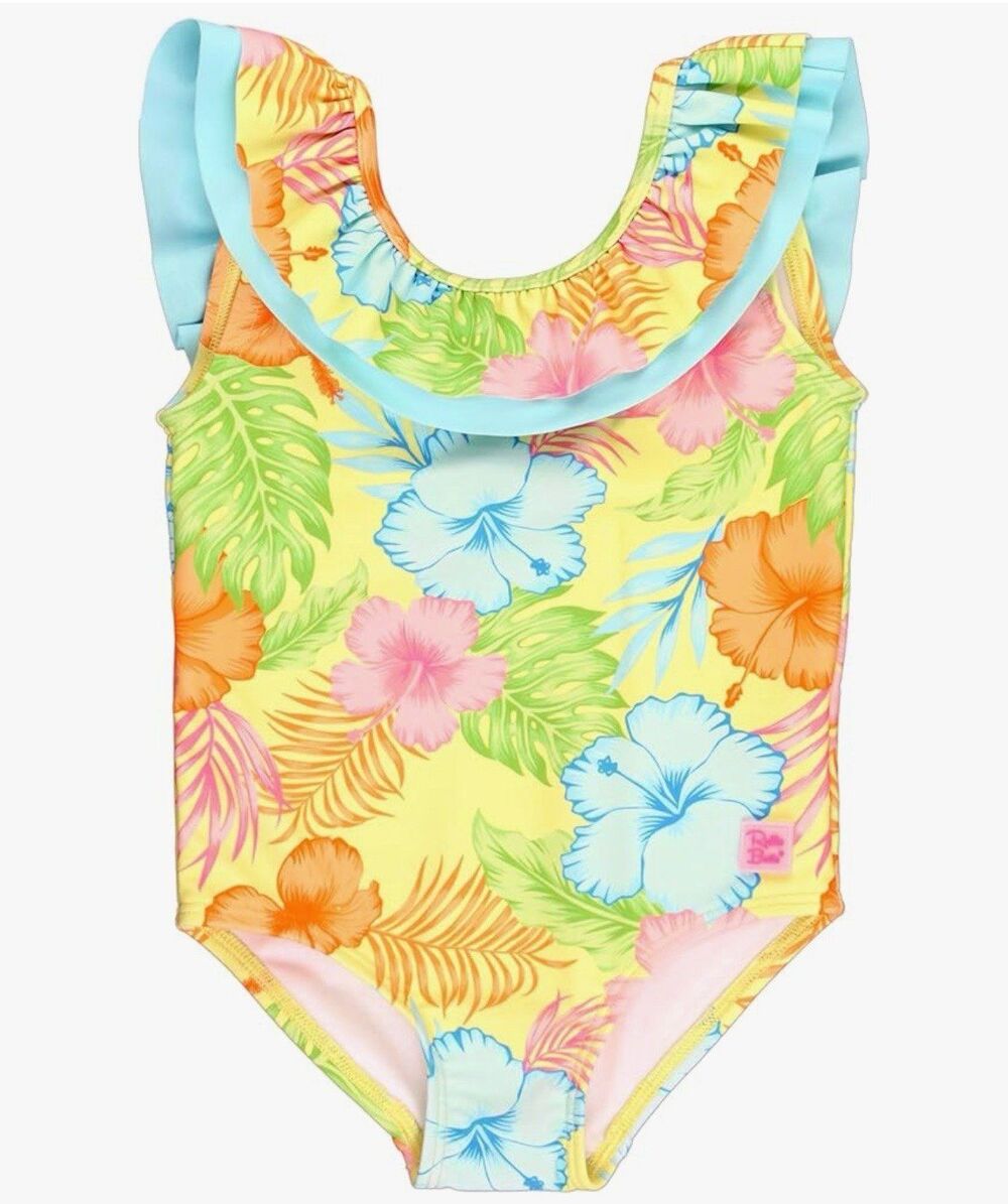 RuffleButts Scoopback Ruffle One Piece Swimsuit Size 12-18M New With Tags